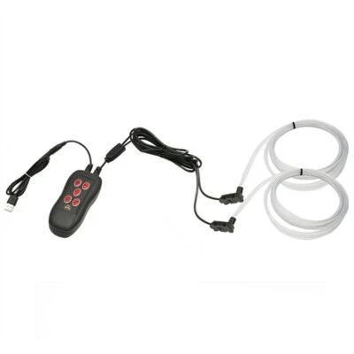 RGB LED Strip Light 5M For Car Interior Decor Ambient Optical Fiber Neon Lamp  - Image 1 of 4