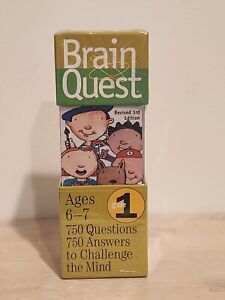 Sealed Brain Quest Learning Card Game Grade 1 Ages 6-7 Revised 3rd Edition 