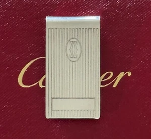 Cartier Money Clip Sterling Silver 925 Vintage With Box - Picture 1 of 6