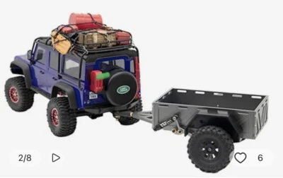 Metal Leaf Spring Hitch Mount Trailer for Traxxas 1/18 TRX-4M - Image 1 of 4