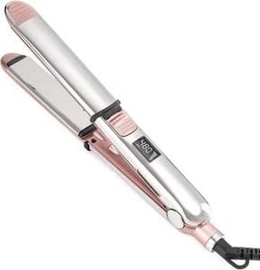 Plancha iónica de titanio 2 en 1 alisadora y rizadora de pelo profesional - Imagen 1 de 12