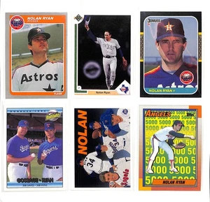 Nolan Ryan 6 Card Lot 1984 Fleer, 87 Donruss, Upper Deck MLB Texas Houston HoF - Picture 1 of 2