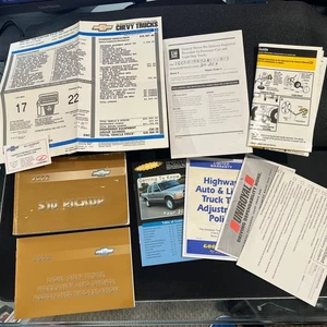 2002 Chevy S-10 Pickup Owners Manual Guide Set w/ Extras and Window Sticker OEM - Picture 1 of 10