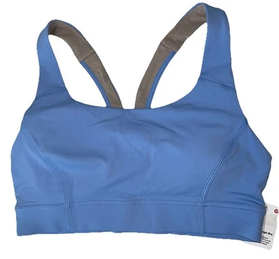 NUEVO CON ETIQUETAS💎LULULEMON💎TALLA 6💎POWER THROUGH BRA💎RACERBACK💎AUTÉNTICO💎AZUL SERENO💎 Foto 1 de 4