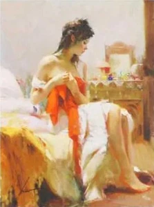 Aspettativa Pino - Giclée giovane donna su carta - Foto 1 di 1
