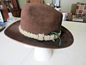 Cappello Adam 101 Corral Adam Western in feltro da cowboy da uomo 7 1/8" marrone pampa medio - Foto 1 di 11