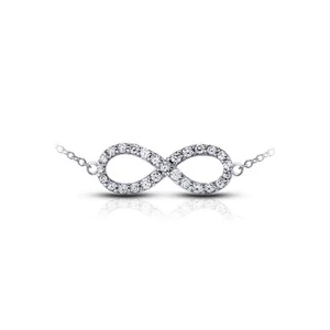 0.57ctw E VS1 Round Brilliant Earth Mined Certified Diamonds White Gold Pendant - Bild 1 von 3