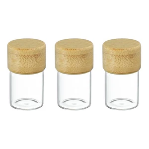 Mini botellas de vidrio con tapas 3 piezas, frascos pequeños de vidrio transparente de 7 ml - Imagen 1 de 7