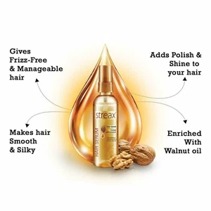 REAL Streax Hair Serum Perfect Shin Vitalized With Walnut Oil  100ml + Free Ship - Picture 1 of 3
