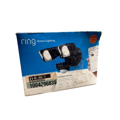 Ring Smart Floodlight Wired Outdoor with Adjustable Motion Detection 5W21S8-BEN0 - Image 1 of 4