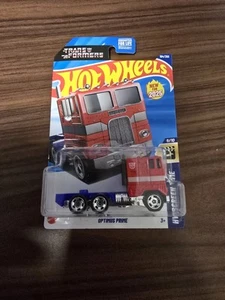 2025 HOT WHEELS F CASE TRANSFORMERS OPTIMUS PRIME RED HW SCREEN TIME 6/10 NEW - Picture 1 of 4