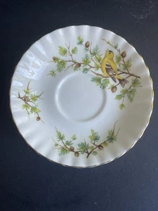 Vintage Royal Albert Bone China 'Woodland Series' Goldfinch Saucer Replacement - Bild 1 von 4
