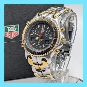TAG Heuer CG1122 Chronograph Ayrton Senna Watch 18cm Box Rare Vintage - Picture 1 of 12