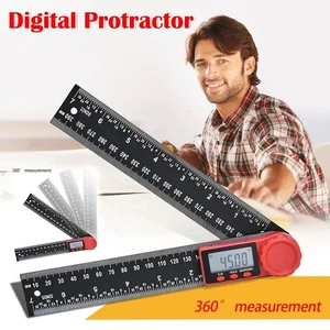 Digital Angle Finder Protractor (300mm/200mm) Measuring Ruler with LCD Display - Picture 1 of 23