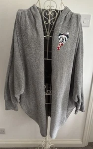 DISNEY PARKS ~ SOFT CHENILLE ~ LONG CARDIGAN /JACKET ~ XL / 20 ~ XMAS ~ MICKEY - Picture 1 of 19