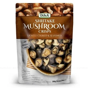 DJ&A Shiitake Mushroom Chips Lightly Cooked & Seasoned Snack Natural Pack 300g - Bild 1 von 3