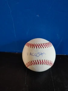 Victor Acosta Signed Autographed Baseball COA - Picture 1 of 1