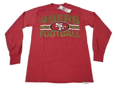 New San Francisco 49ers Mens Sizes S-M-XL-2XL Red Long Sleeve Shirt Cover