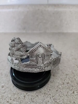 Scents & Accents Jar Candle Holder. 2002 Pewter - Image 1 of 4