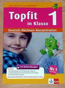 Die kleinen Lerndrachen. Topfit in Klasse 1. Deutsch, Rechnen, Konzentration - Picture 1 of 1