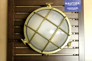 LAMPADA APPLIQUE TARTARUGA OTTONE OLD MARINA INTERNI ESTERNI ø 215 ARREDO CASA - Bild 1 von 2