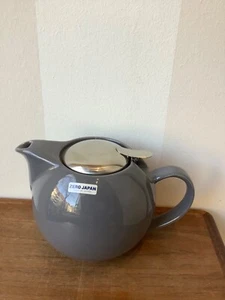 Teekanne ZERO Japan XXL 1000ml grau mit Edelstahlsieb BBN-06 SGY (steel grey) - Bild 1 von 1