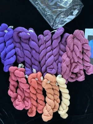 Lote de 21 prendas de punto Sudáfrica 100 % lana merino 300 yardas Ea colores fusionados Foto 1 de 4