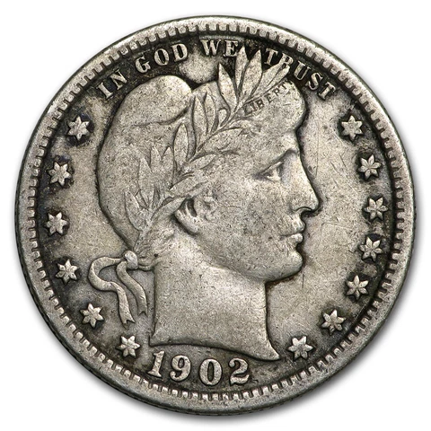 1902 Barber Quarter VF - SKU#169009 Cover