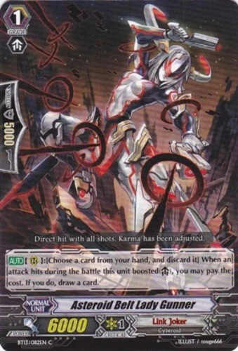 4 x Asteroid Belt Lady Gunner - BT13/082EN - C Near Mint / Mint, English - Image 1 of 1