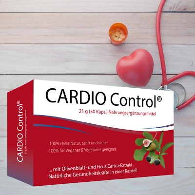 Cardio Control 30-90 Kapseln mit Olivenblatt-Extrakt, natürliche Nährstoffe - Bild 1 von 4