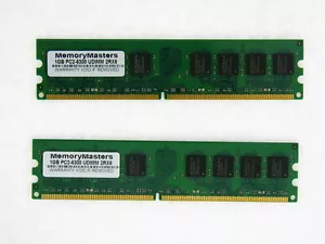2 GB DDR2 PC2-5300 5300U DDR2-667 MHZ MEMORY DIMM PC DESKTOP RAM (2X1GB) 240 PIN - Picture 1 of 1