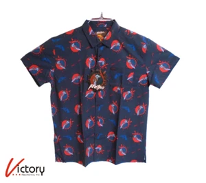NEU Retro Gewehr Halloween Herren Button Down Hemd | Michael Myers - Kurzarm - Bild 1 von 9