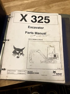 BOBCAT PARTS CATALOG X 326 EXCAVATOR MANUAL - Bild 1 von 2
