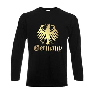 Longsleeve GERMANY Ländershirt mit Bundesadler langarm T-Shirt (WMS07-04b) - Bild 1 von 1