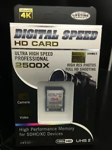 Digital Speed Memory 64GB 2500X Professional High Speed 350MB/s (SDHC) - Picture 1 of 1