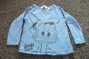 H&M Disney Donald Duck T-Shirt Size: 2-4yrs Blue Long Sleeved - Picture 1 of 3
