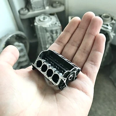 Miniature Small Block Chevy V8 - Model Chevrolet Engine Block- Replica GM Engine - Image 1 of 4
