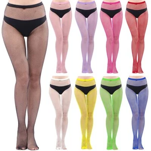 Multipack Fishnet Tights for Women Multi colored Thigh High Stockings Mesh Hi... - Picture 1 of 5