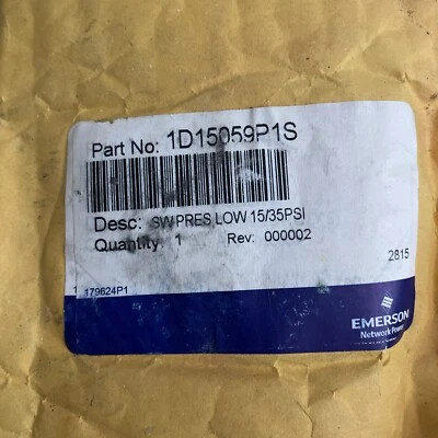 LIEBERT 1D15059P1S LOW PRESSURE SWITCH / OEM / BRAND NEW / UNOPENED - Image 1 of 3