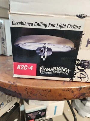 Casablanca Ceiling Fan Light Fixture  K2C-4 Antique Brass 2 Bulb - Image 1 of 4