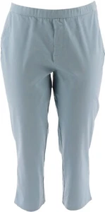 H Halston Studio Stretch Pull-On Crop Pants Light Indigo 0 NWOT (383) - Picture 1 of 5