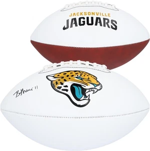Brian Thomas Jr. Jacksonville Jaguars Autographed Franklin White Panel Football - Picture 1 of 3