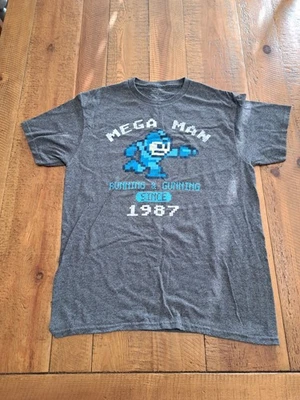 Mega Man Video Game T-Shirt, Size M, Gray - Image 1 of 3