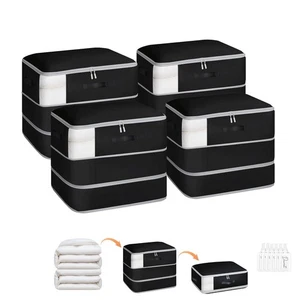 4 Pack Compression Storage Bags - 110L Large Capacity Comforter Storage Bag, ... - Foto 1 di 7