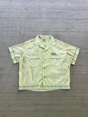 Rare Vintage 1950s ‘Mickeys’ Hilton Bowling Pete Chainstitch Shirt - XL  - Image 1 of 4