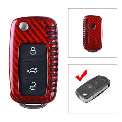 Karbonfaser-Fernschlüsselgehäuse ,  für VW Golf R32 Jetta Rabbit Polo - Image 1 of 4