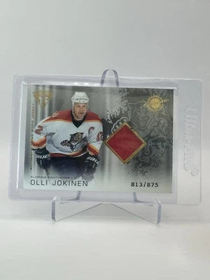 2003-04 Pacific Titanium GAME USED JERSEY #157 Olli Jokinen 813/875 - Image 1 of 2