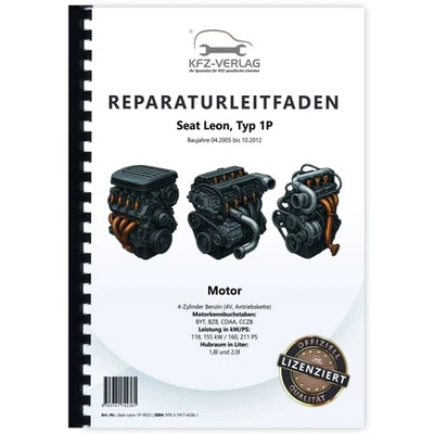 Seat Leon Typ 1P 2005-2012 Benzinmotor 1,8l 2,0l 160-211 PS Reparaturhandbuch - Bild 1 von 4