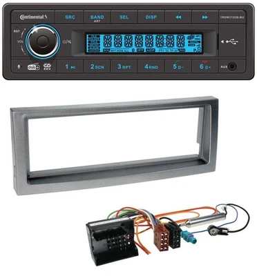 Continental MP3 DAB USB Bluetooth Autoradio für Citroen C5 Peugeot 407 ab 04 gra - Bild 1 von 4