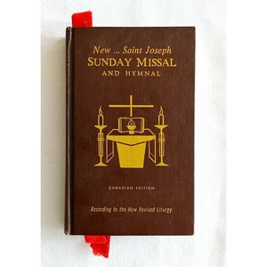 New Saint Joseph Sunday Missal 1994 Hardcover Book Vintage Religious Book - Foto 1 di 4